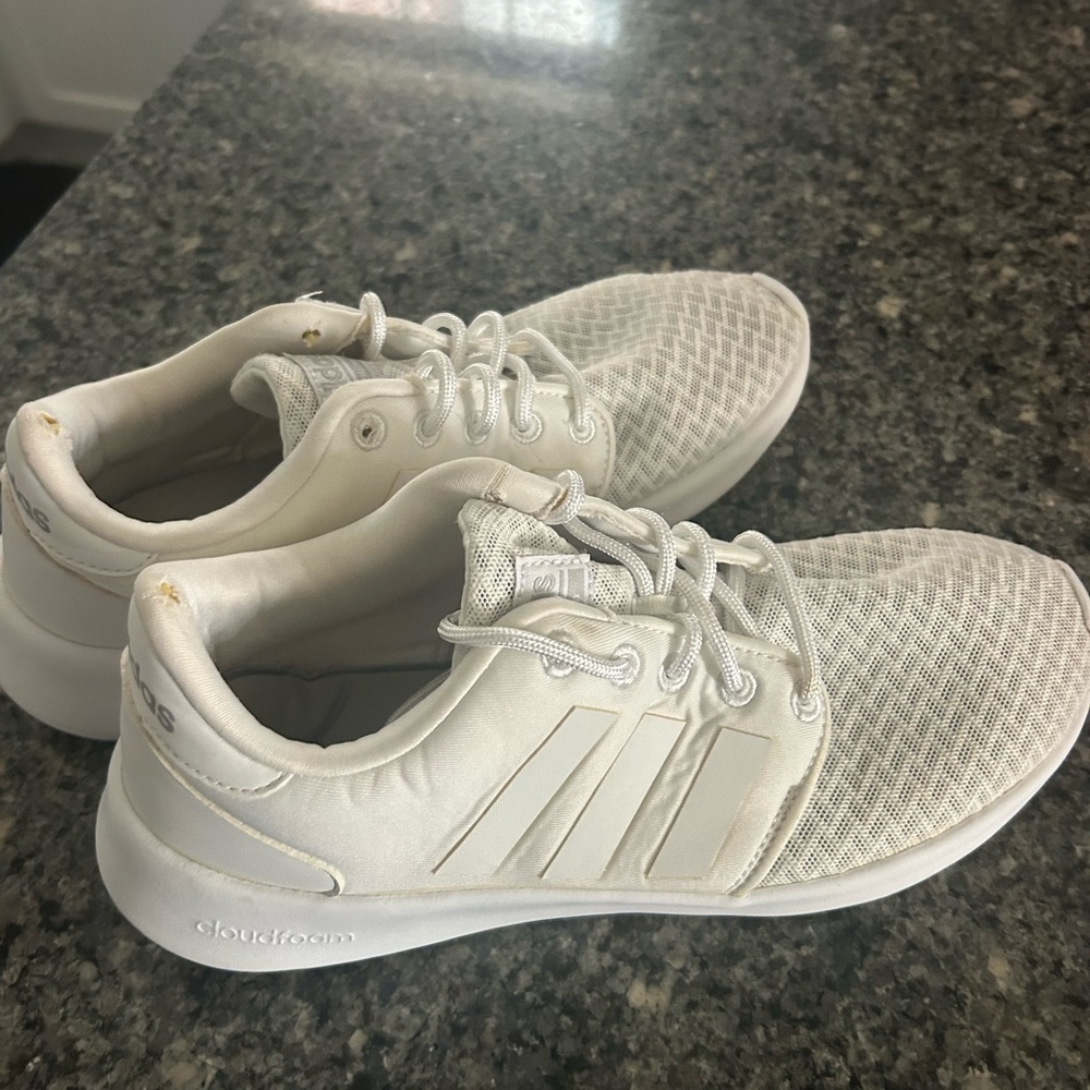 Adidas Cloudfoam White Athletic Shoes